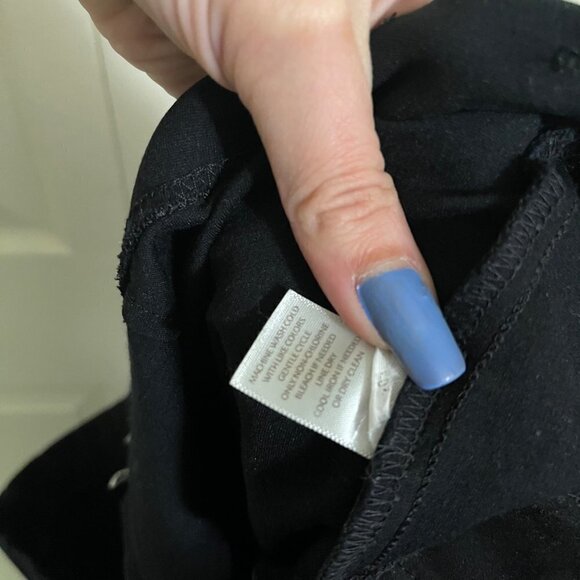 J. Jill Womens Black Mid Rise Stretch Zipper Pockets Ponte Legging Pants Large - Picture 4 of 7